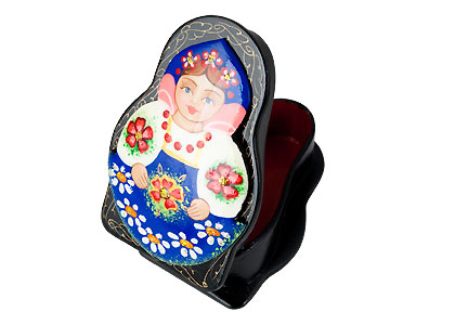 Buy Matryoshka-Shaped Lacquer Box at GoldenCockerel.com