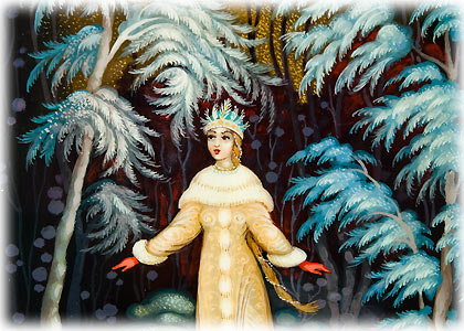 Buy Snow Maiden in the Forest Lacquer Box at GoldenCockerel.com