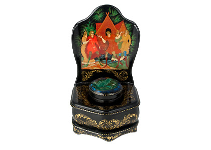 Buy Frog Princess Throne Lacquer Box at GoldenCockerel.com