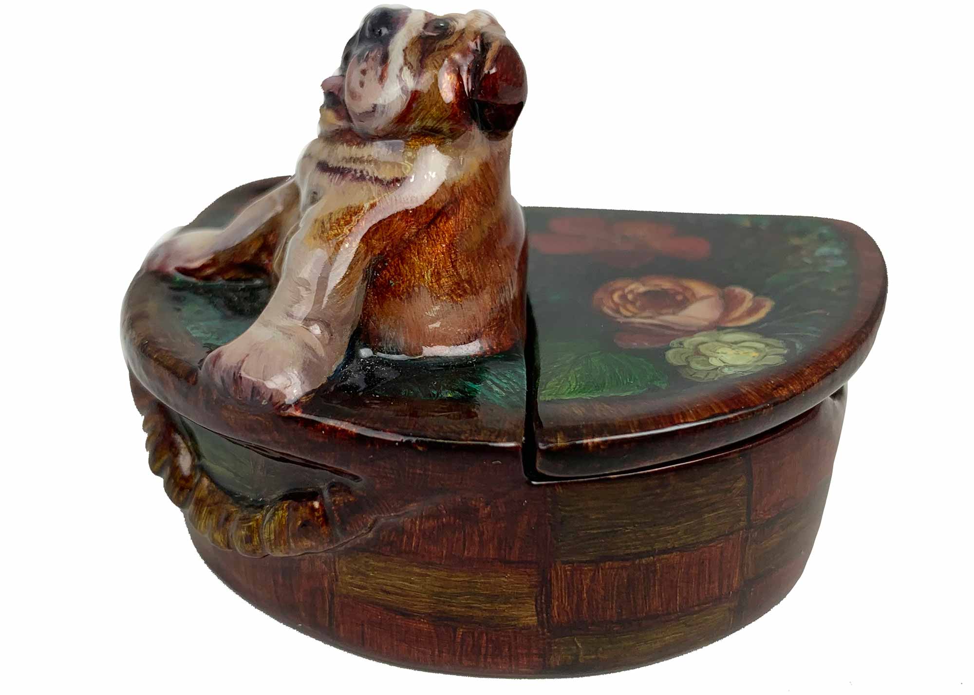 Buy Gift Dog Lacquer box (Fedoskino) by Stakanchikov at GoldenCockerel.com