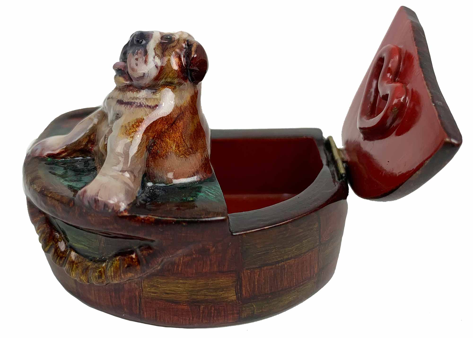 Buy Gift Dog Lacquer box (Fedoskino) by Stakanchikov at GoldenCockerel.com