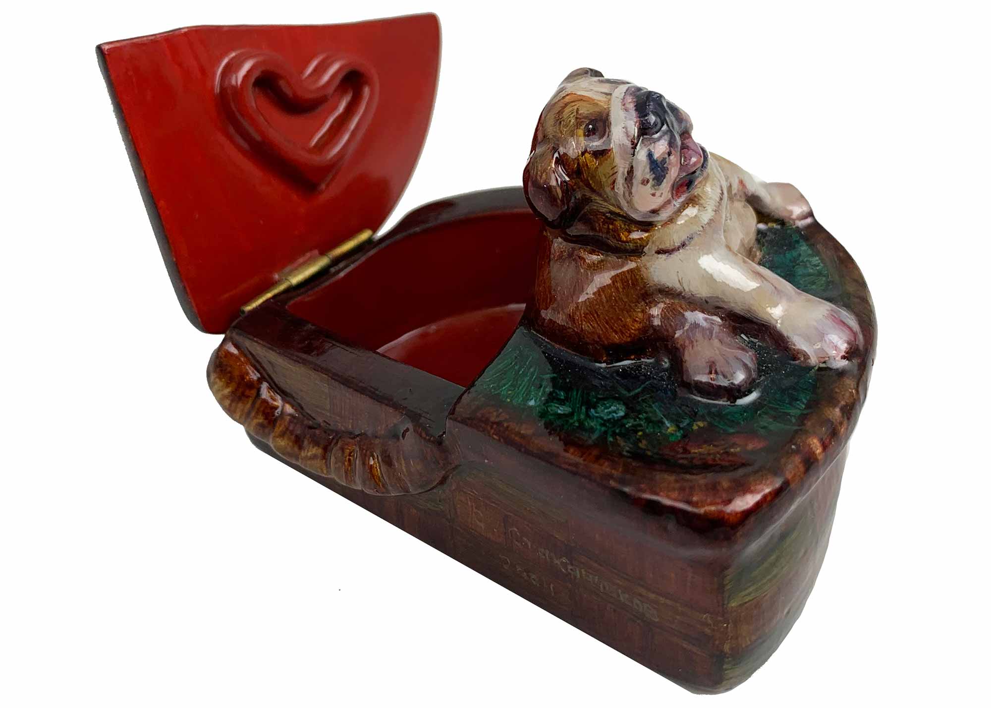 Buy Gift Dog Lacquer box (Fedoskino) by Stakanchikov at GoldenCockerel.com