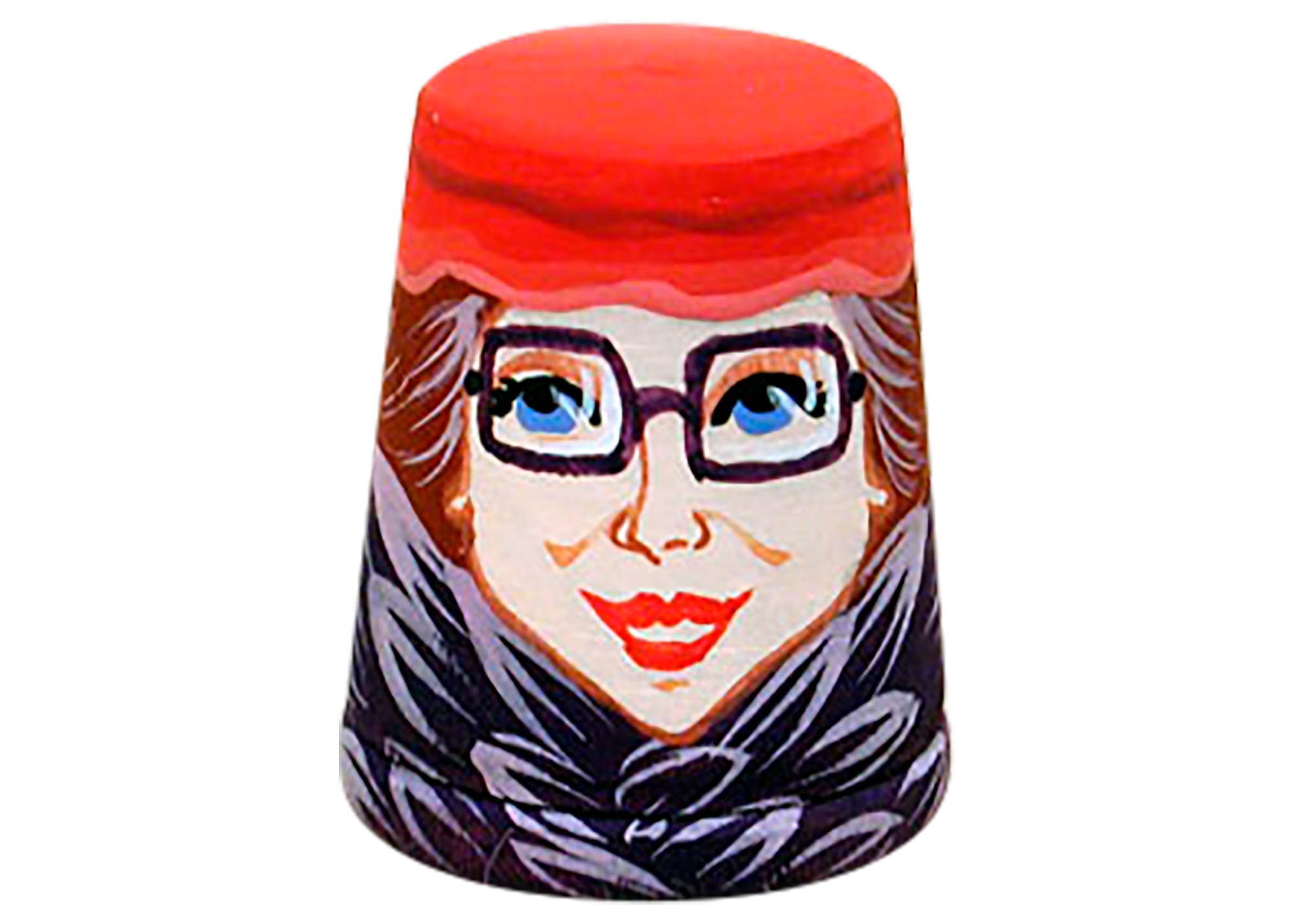 Buy Red Hat Lady Thimble, Wood 1" at GoldenCockerel.com