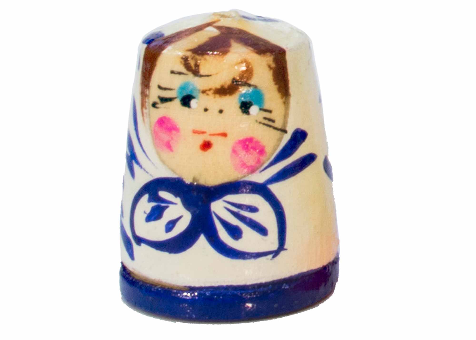 Buy Matryoshka Thimble, Wood 1.2" at GoldenCockerel.com