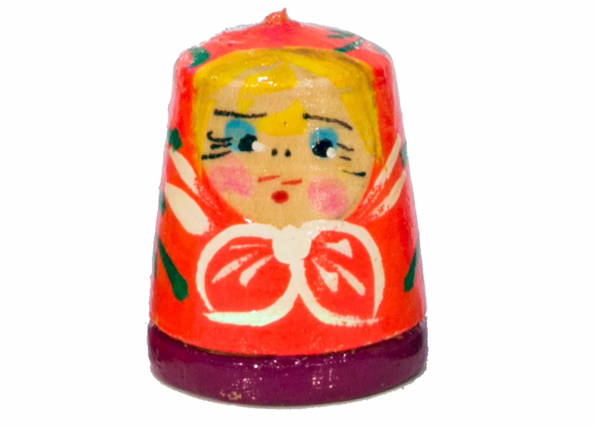 Buy Matryoshka Thimble, Wood 1.2" at GoldenCockerel.com