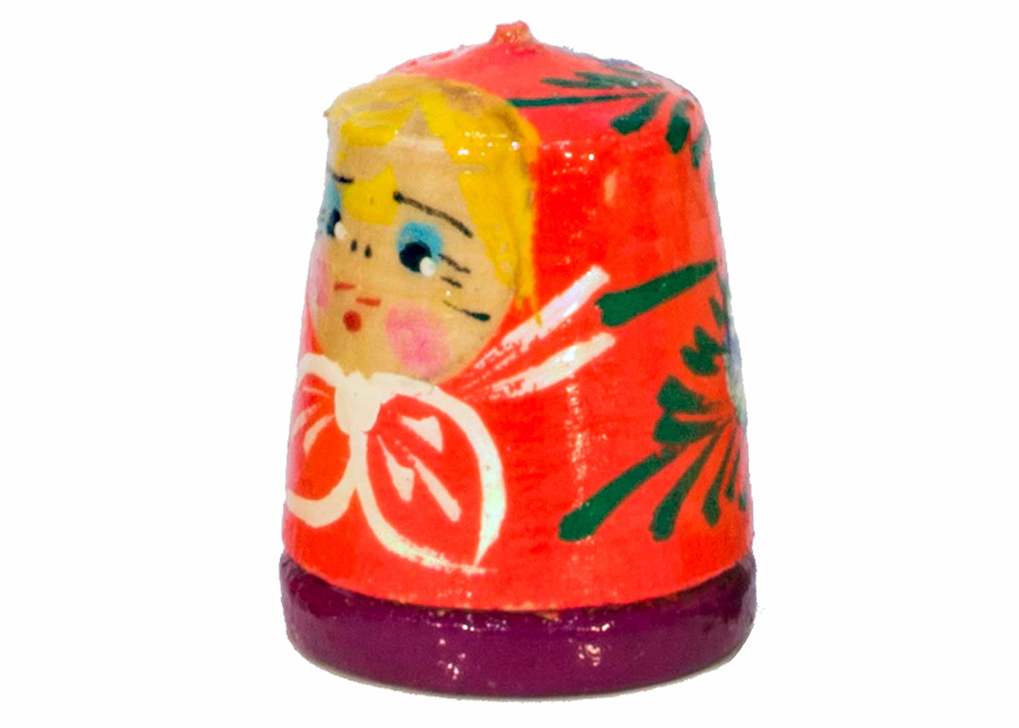 Buy Matryoshka Thimble, Wood 1.2" at GoldenCockerel.com