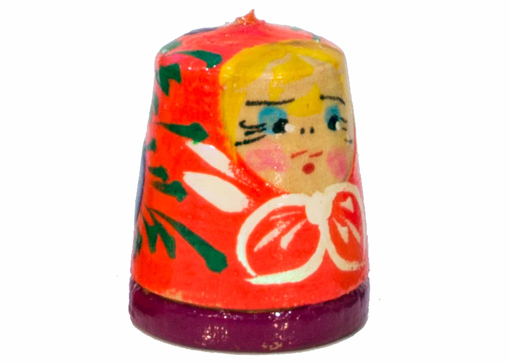 Buy Matryoshka Thimble, Wood 1.2" at GoldenCockerel.com