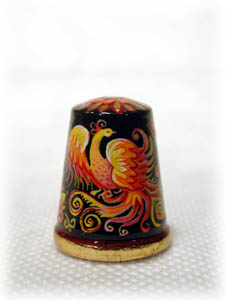 Buy Set of 6 Fairy Tale Thimbles, Wood 1" at GoldenCockerel.com