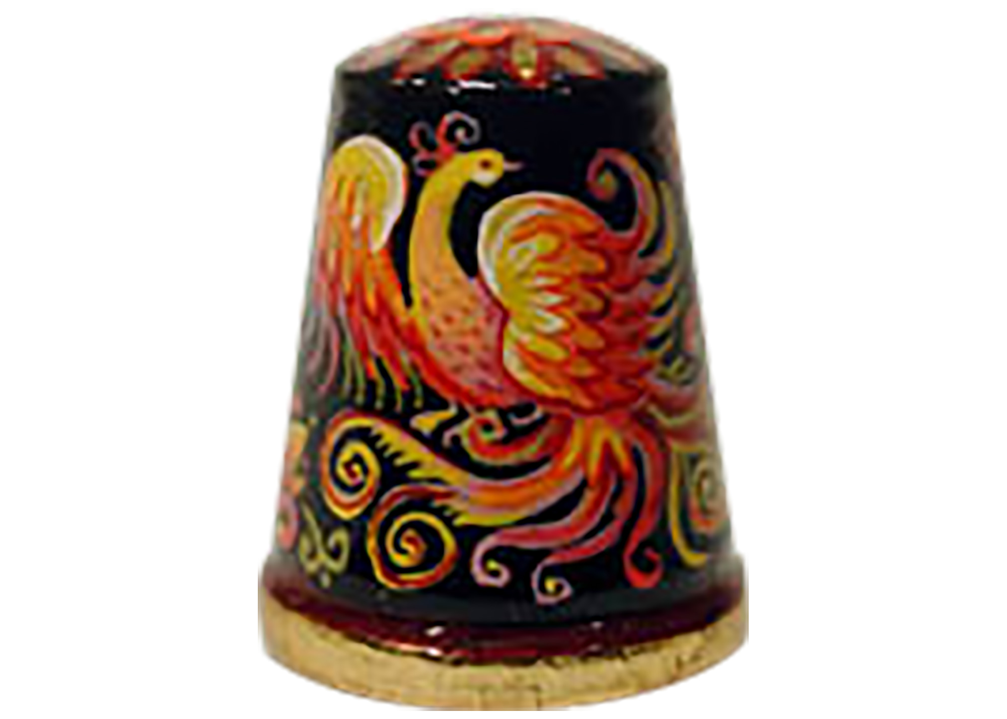 Buy The Fire Bird Fairy Tale Thimble, Wood 1" at GoldenCockerel.com