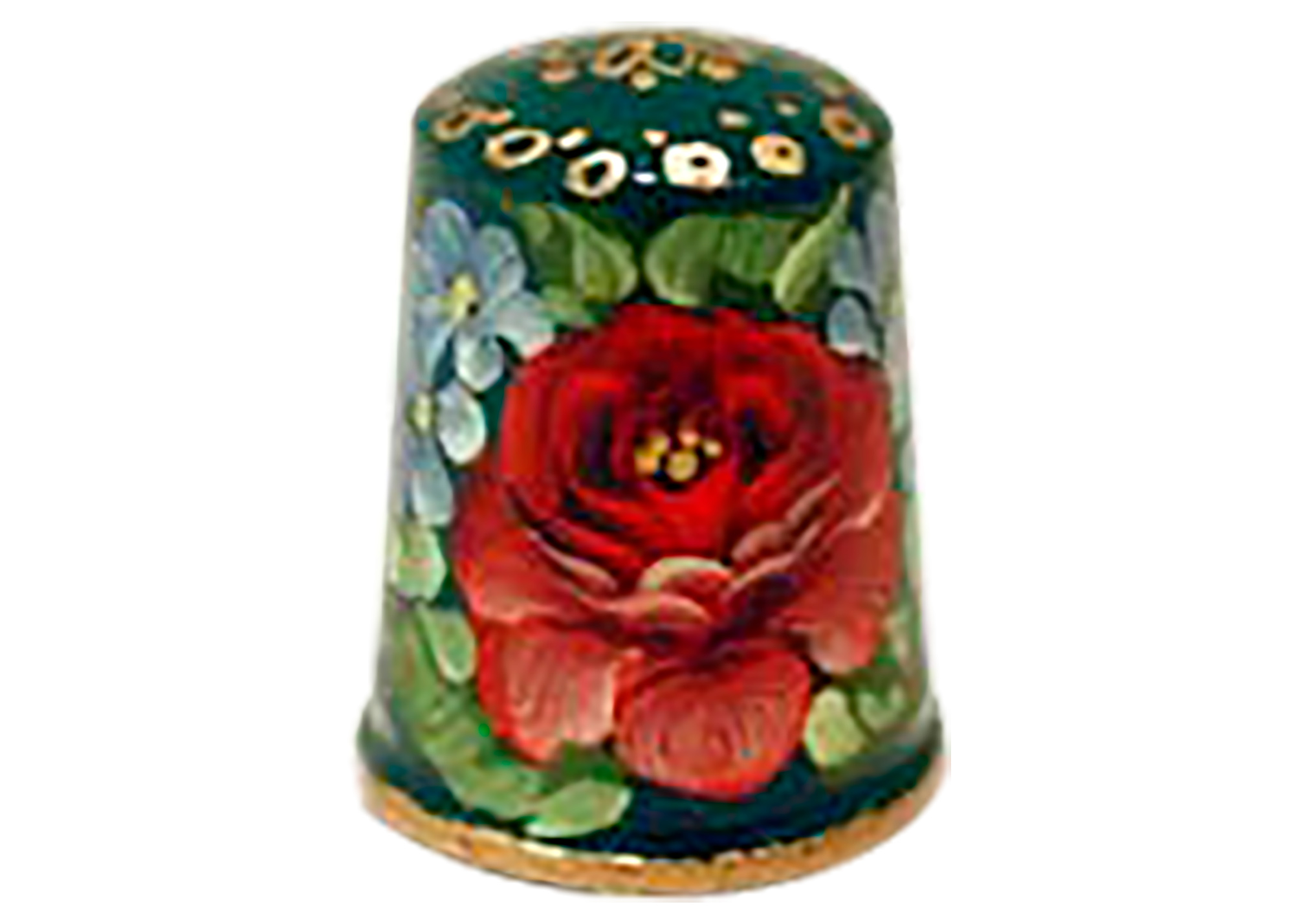 Buy Bouquet Thimble, Wood 1" at GoldenCockerel.com