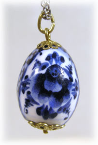 Buy Gzhel Easter Pendant at GoldenCockerel.com