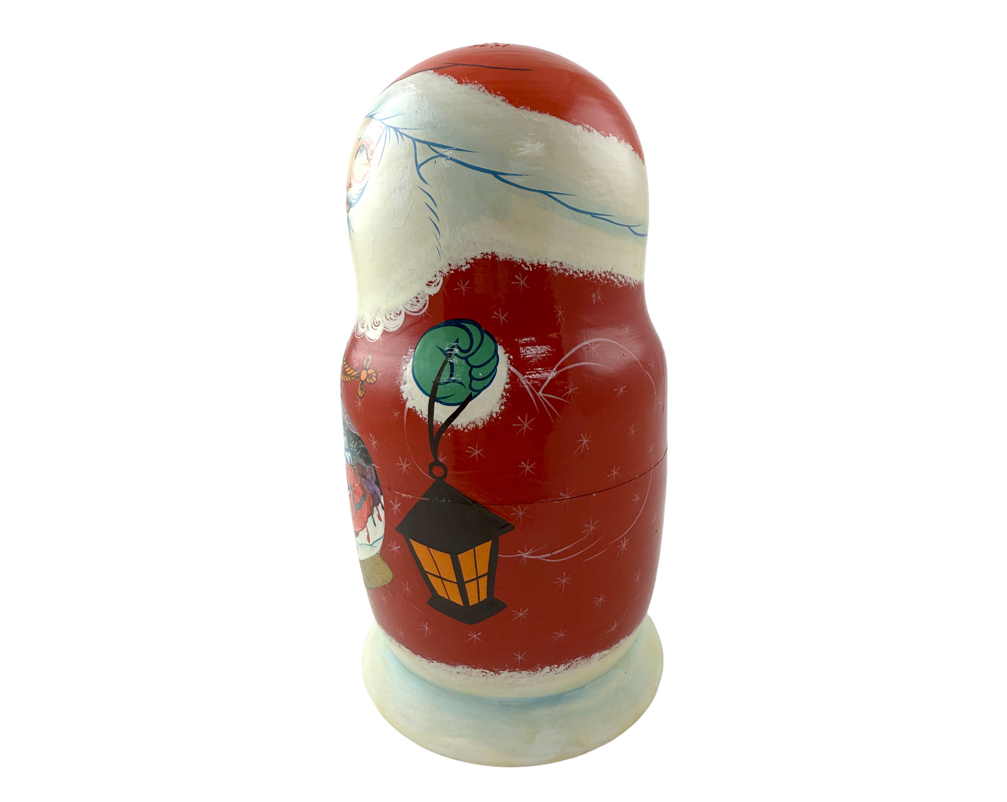 Buy Vintage Santa with Matryoshka Nesting Doll 10pc at GoldenCockerel.com