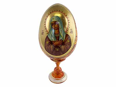 Buy Vintage Orange Orthodox Icon Egg at GoldenCockerel.com