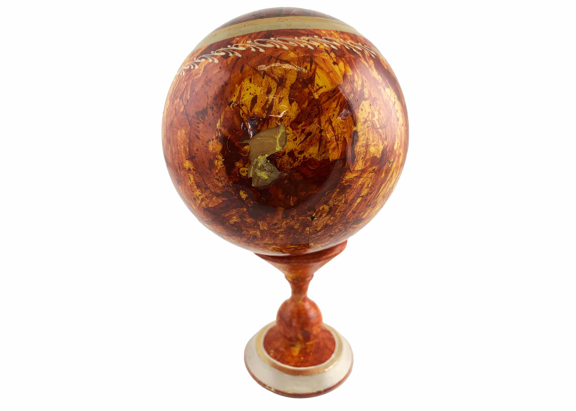 Buy Vintage Orange Orthodox Icon Egg at GoldenCockerel.com