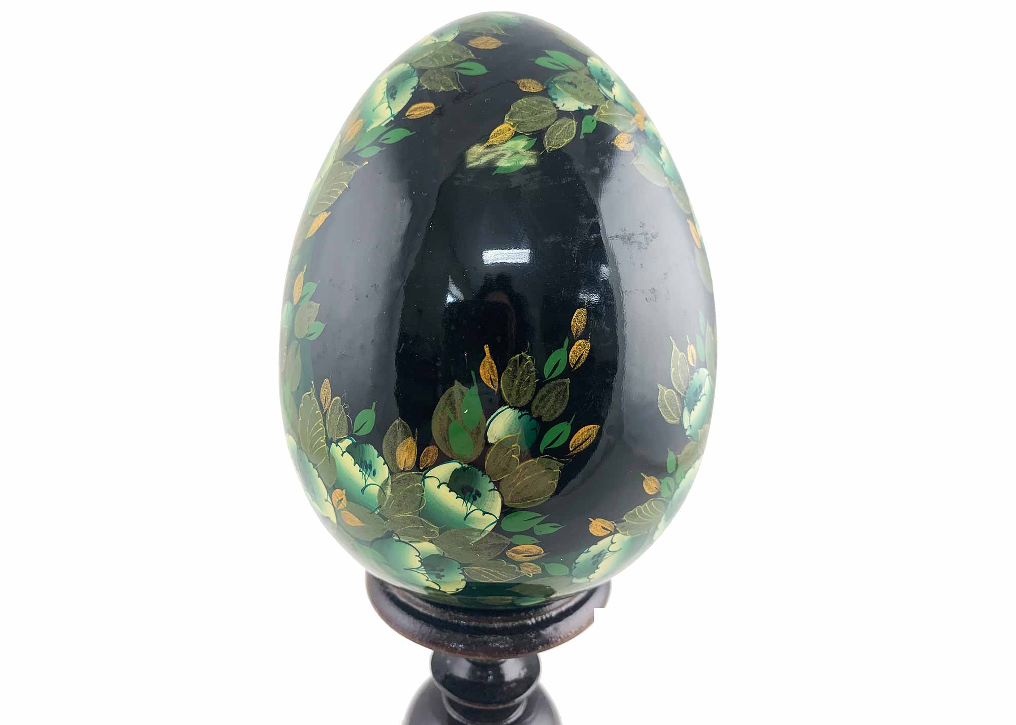 Buy Vintage Russian Portrait Egg with Stand at GoldenCockerel.com