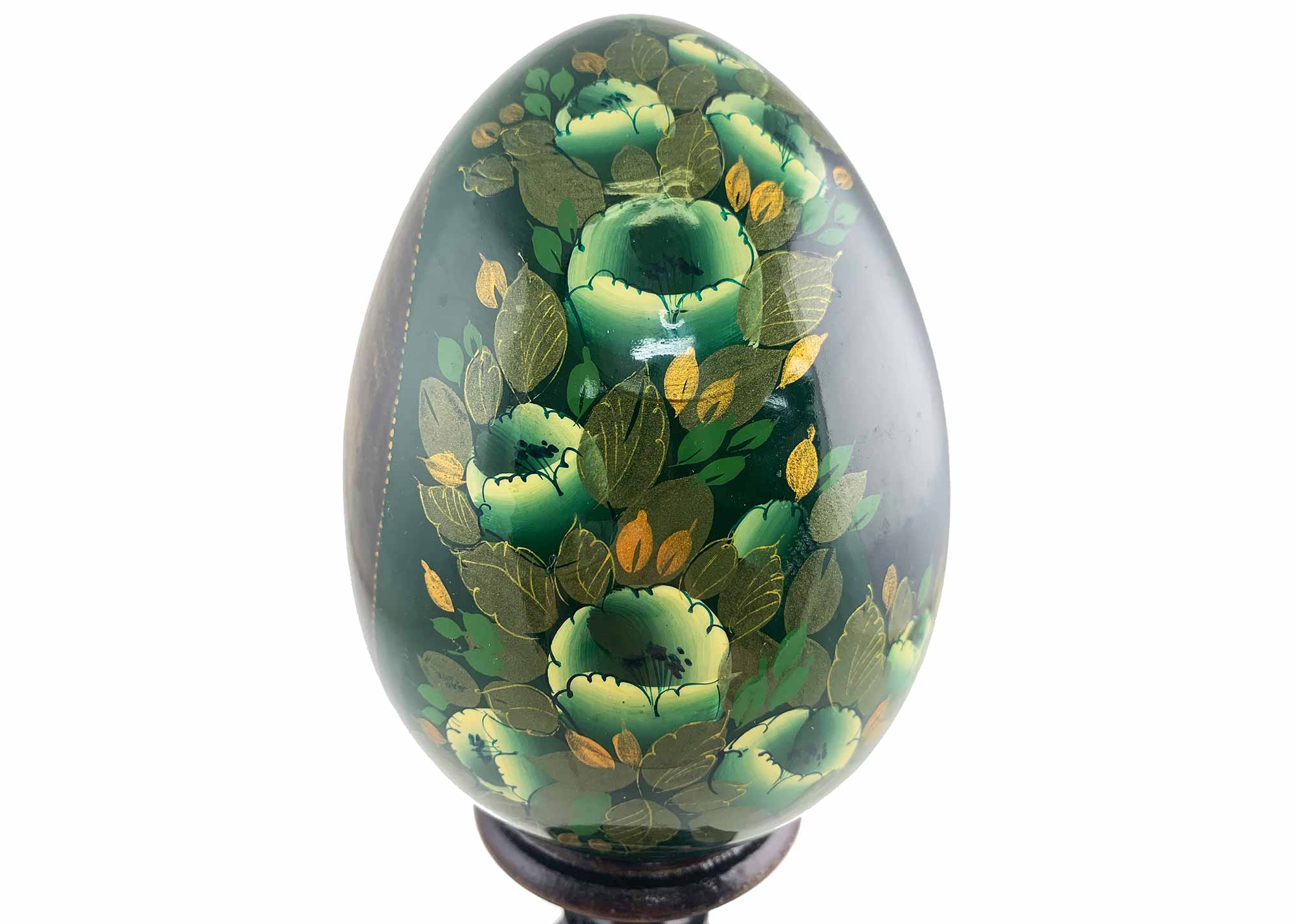 Buy Vintage Russian Portrait Egg with Stand at GoldenCockerel.com