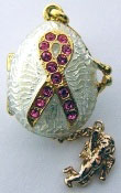 Buy Faberge-Style Egg Pendant "Breast Cancer Survivor"  at GoldenCockerel.com