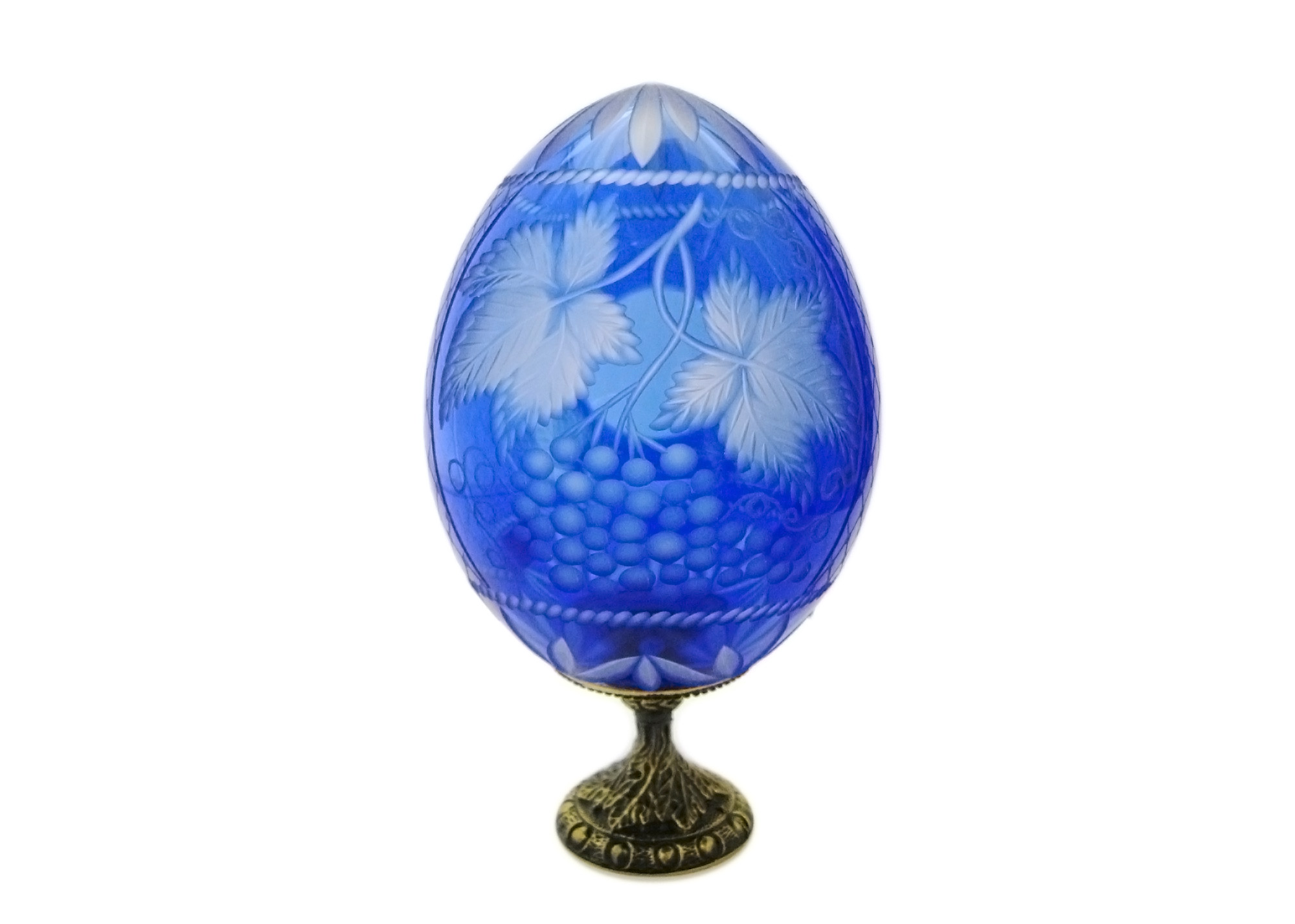 Buy Grapes w/ Lense BLUE Faberge Style Egg at GoldenCockerel.com