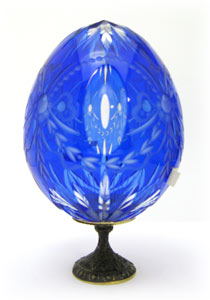 Buy ROMANOV bows w/ lenses BLUE Crystal Egg at GoldenCockerel.com
