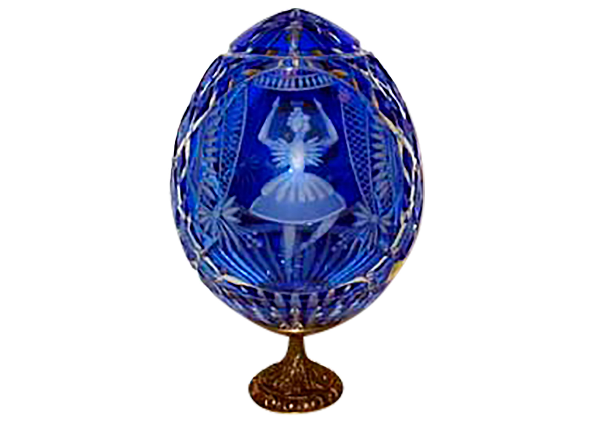 Buy SWAN LAKE Ballerina Blue Crystal Egg at GoldenCockerel.com