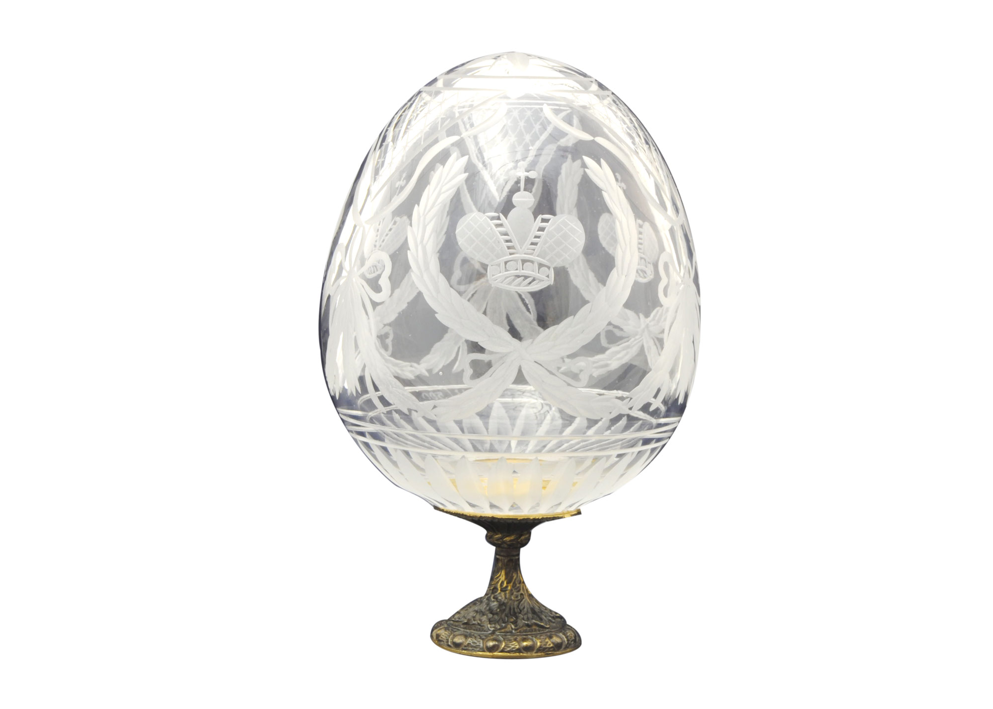 Buy Crown Faberge Egg clear at GoldenCockerel.com