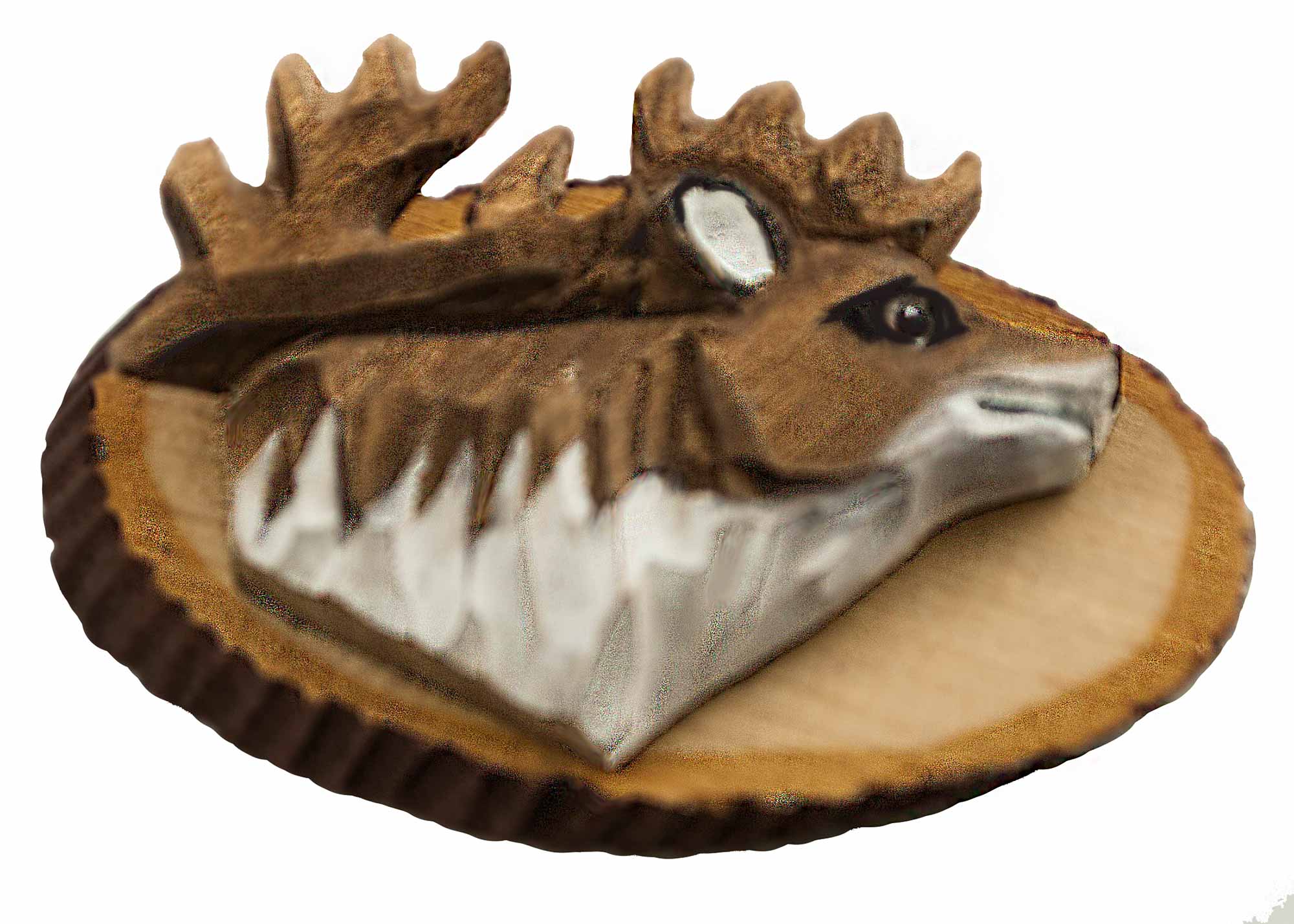 Buy Elk Hand Carved Wildlife Magnet at GoldenCockerel.com