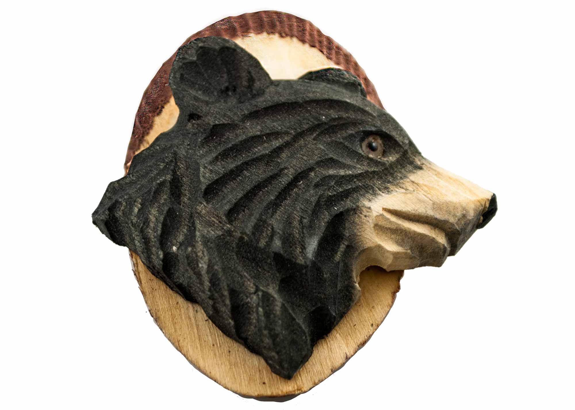 Buy Black Bear Hand Carved Wildlife Magnet at GoldenCockerel.com