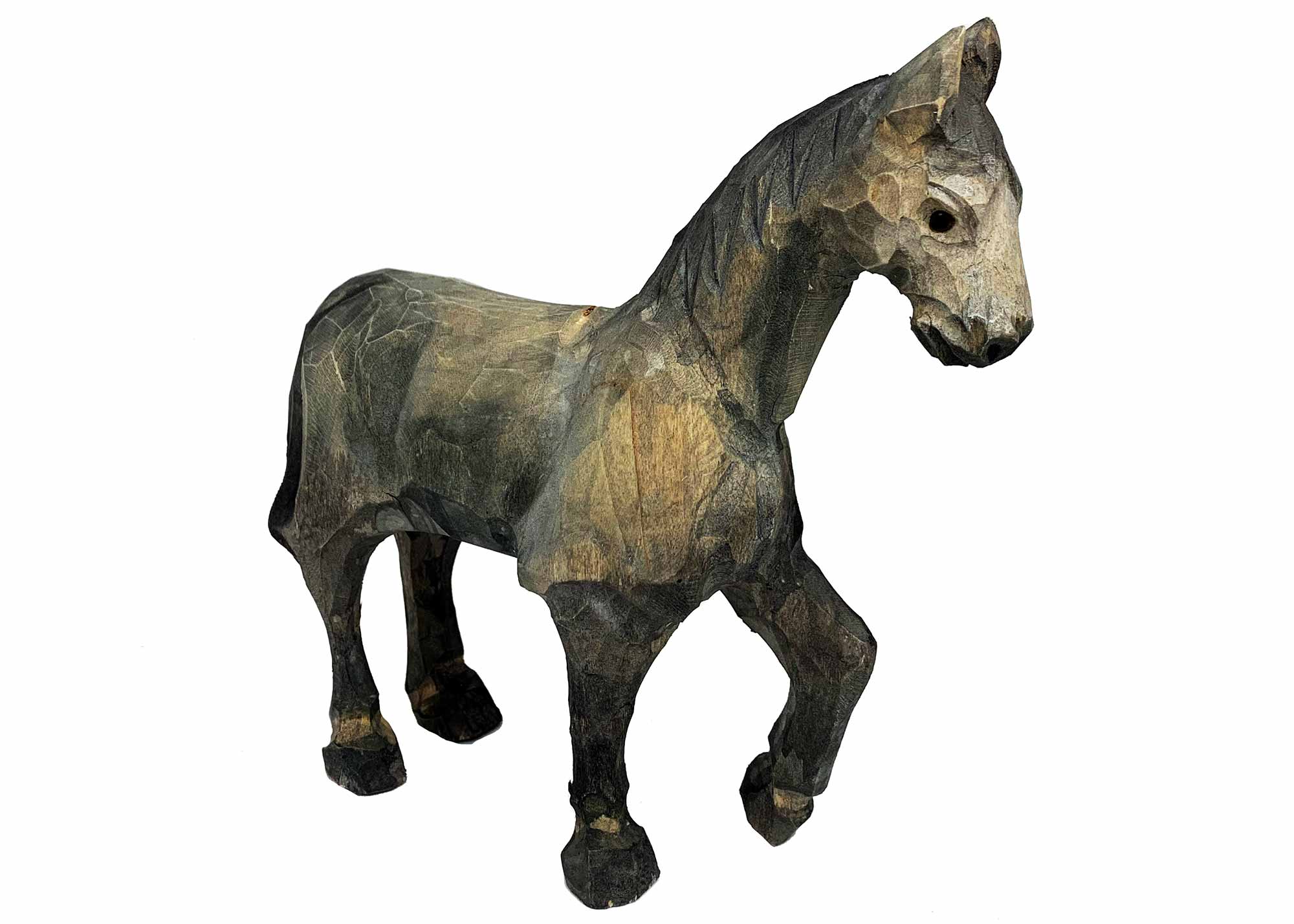 Buy Carved Horse Figurine - Grey at GoldenCockerel.com