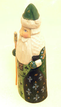 Buy Irish Santa Wood Carving 7" at GoldenCockerel.com