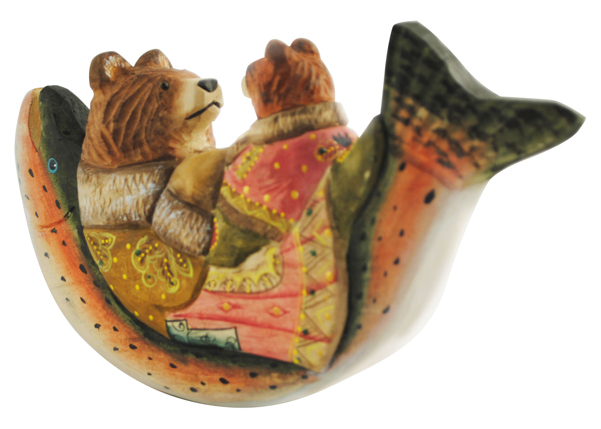 Buy Bedtime Story' Bears Wood Carving 9" at GoldenCockerel.com