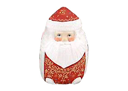 Buy Red Squatty Santa Figurine 5" at GoldenCockerel.com