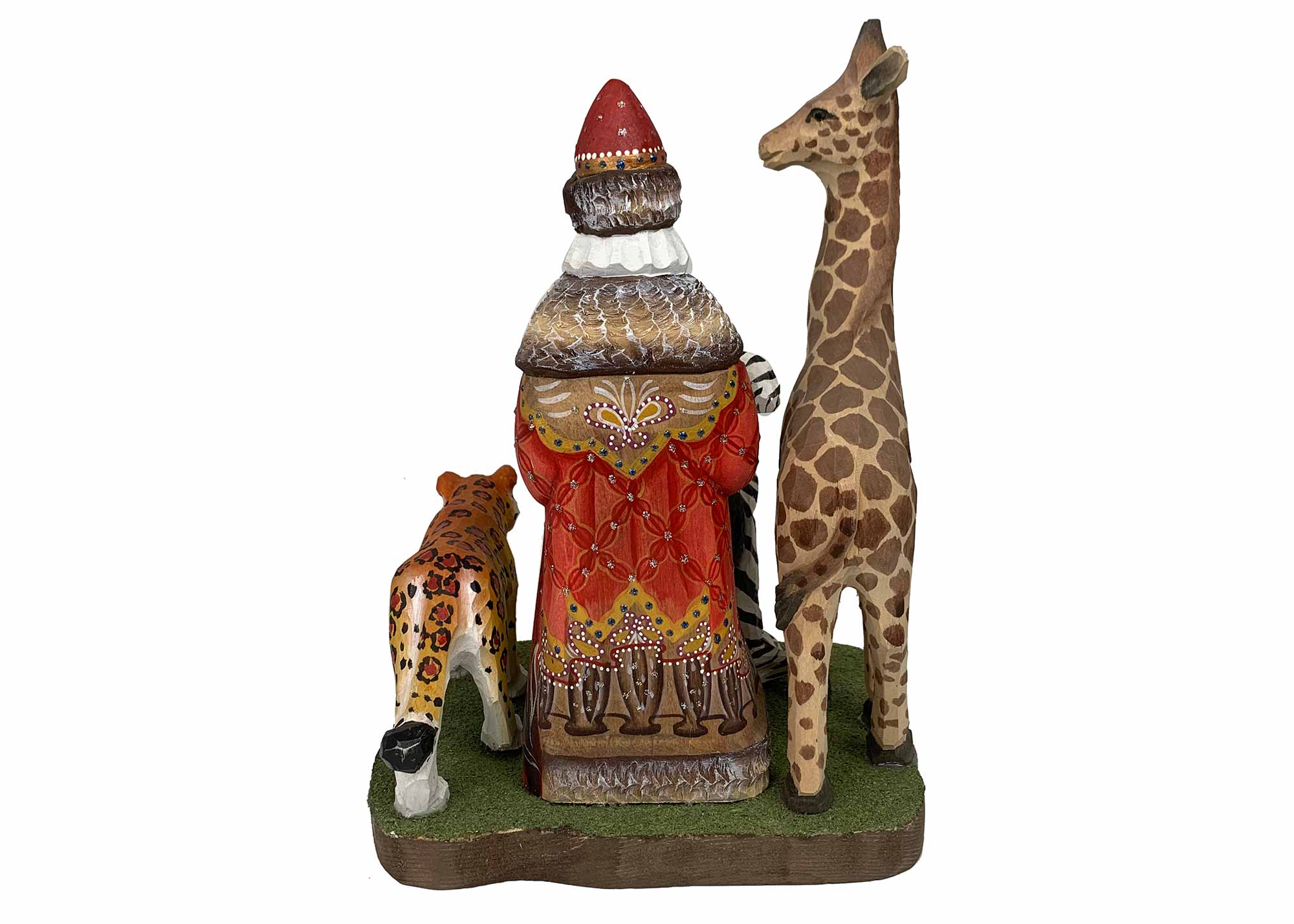 Buy Santa in Africa Hand Carved Figurine at GoldenCockerel.com
