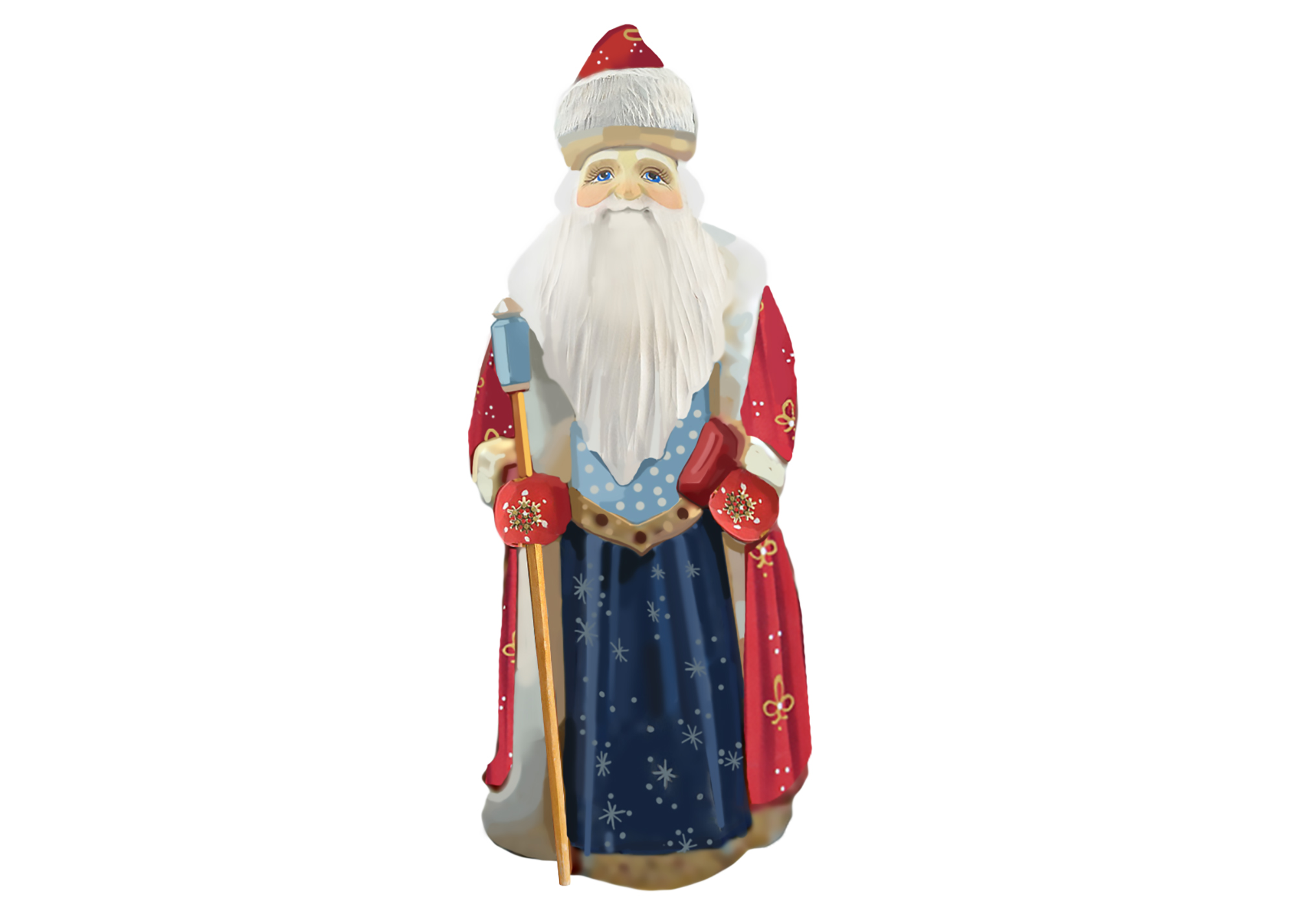Buy  Santa with Gift Bag 10" at GoldenCockerel.com