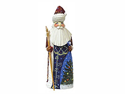 Buy Santa with Christmas Tree on Bag 7" at GoldenCockerel.com