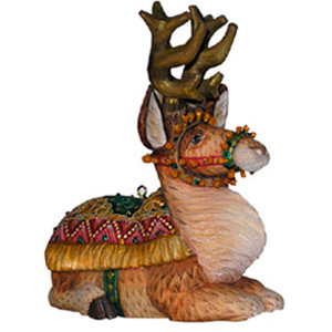 Buy Carved Reindeer Figurine 5.5" at GoldenCockerel.com