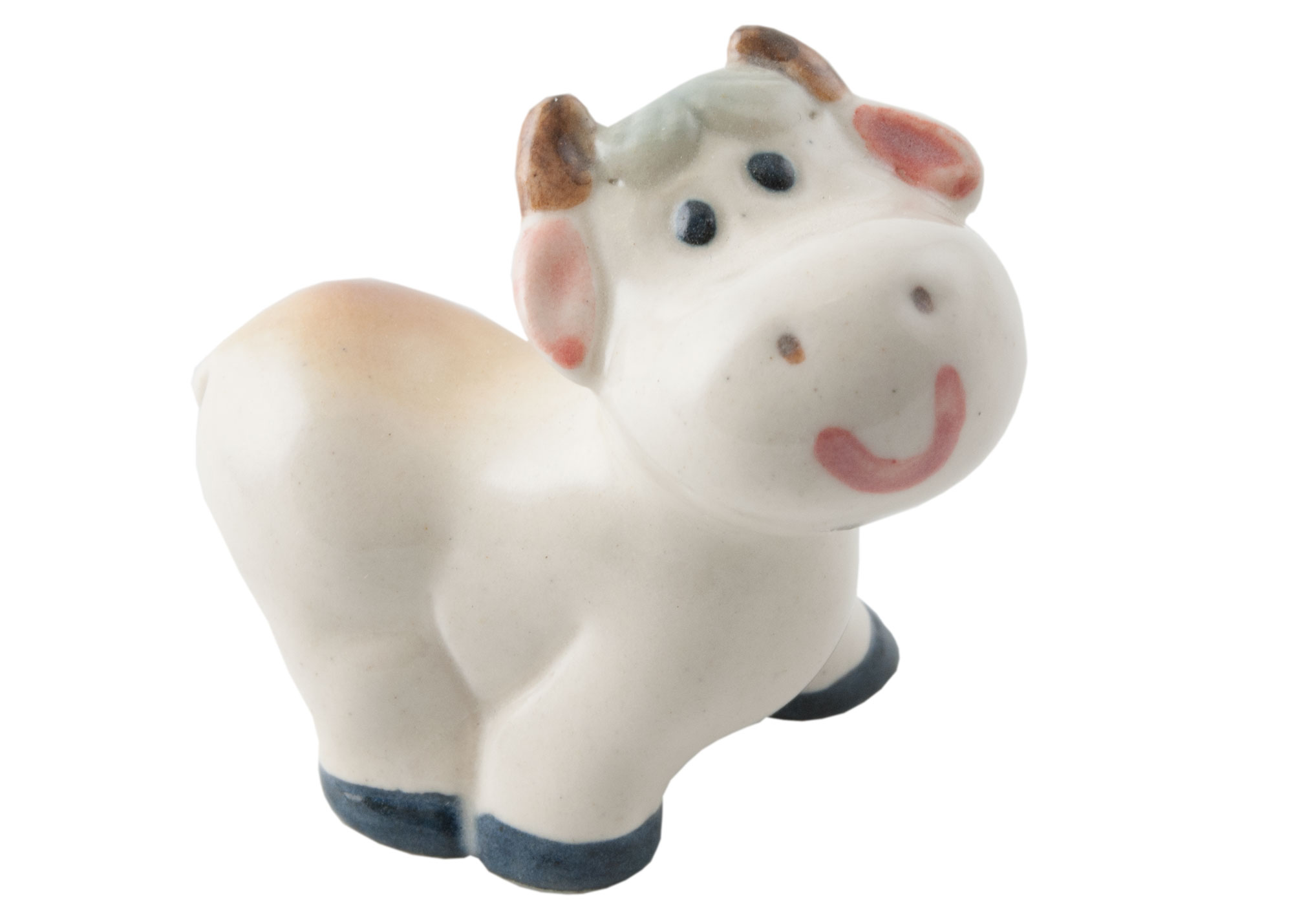Buy Porcelain Miniature Cow Figurine at GoldenCockerel.com