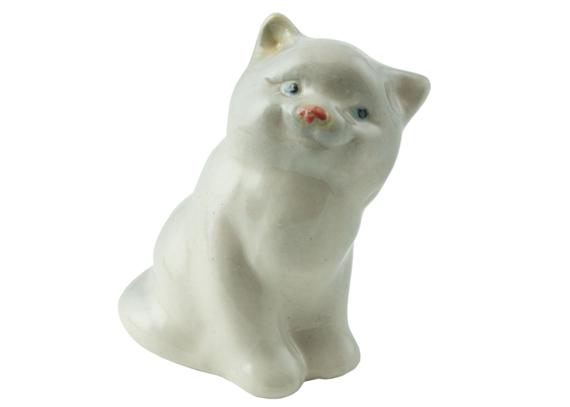 Buy Grey Murzick Cat Porcelain Figurine at GoldenCockerel.com