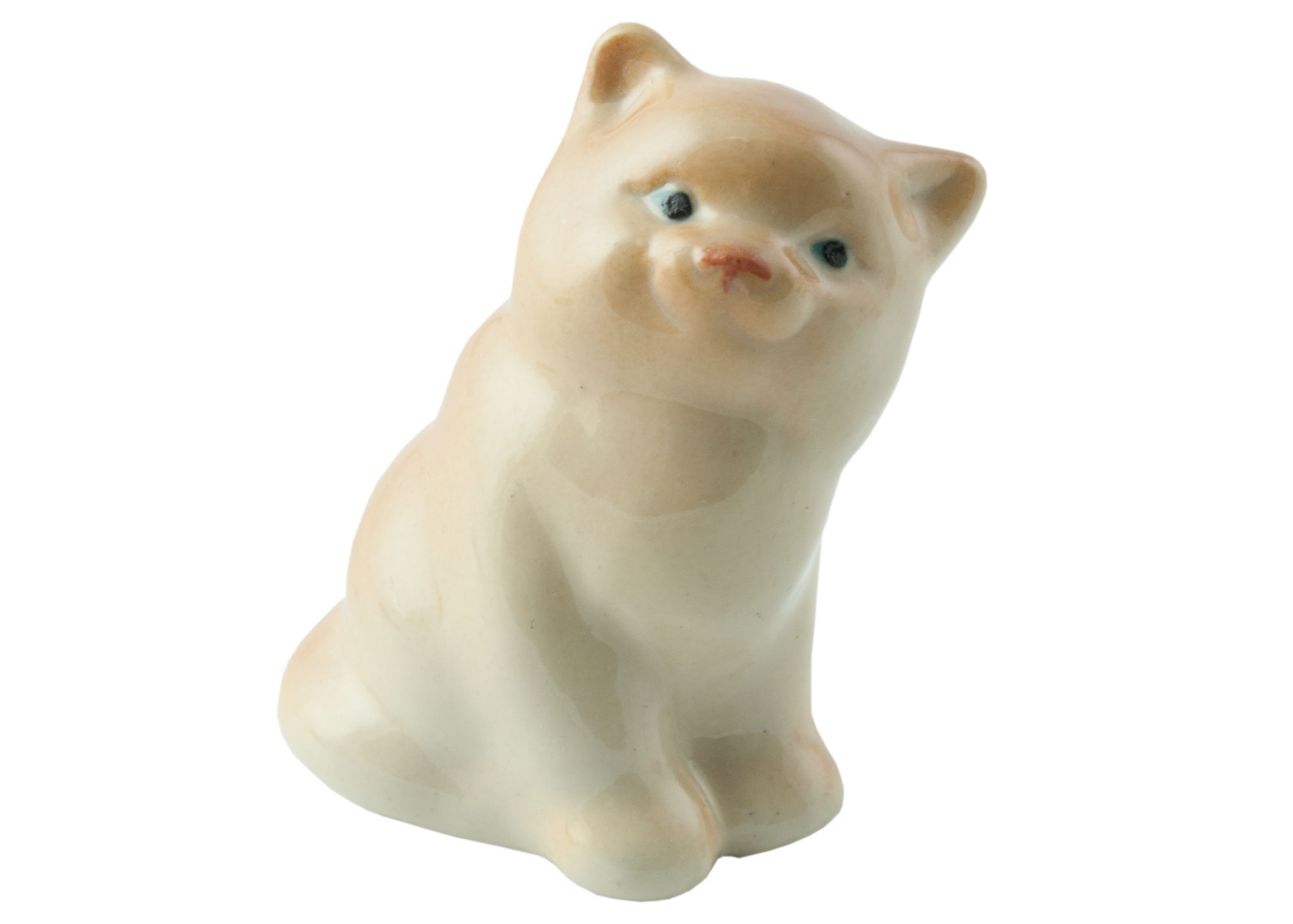 Buy Tan Murzick Cat Porcelain Figurine at GoldenCockerel.com