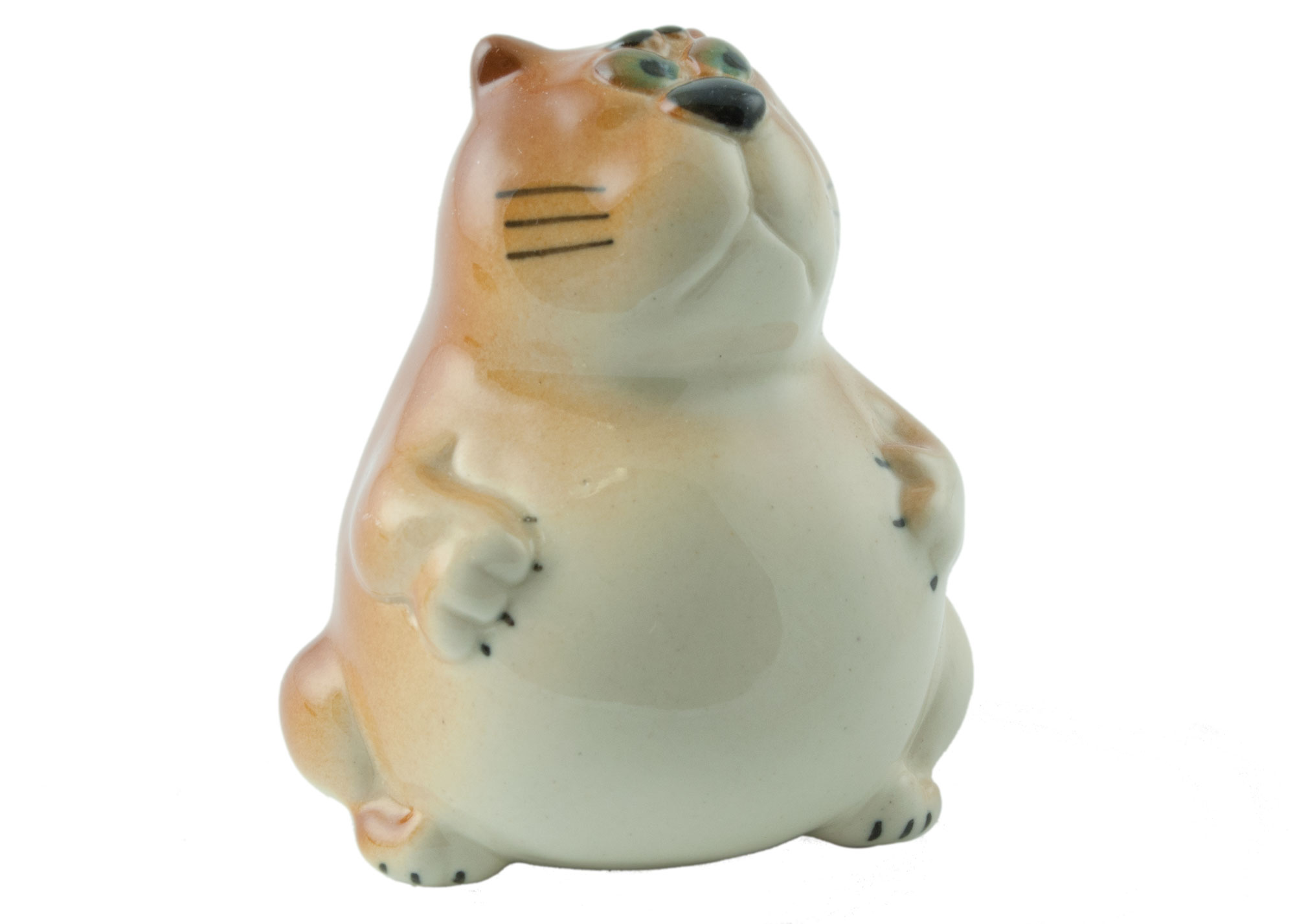 Buy Fat Cat Porcelain Figurine at GoldenCockerel.com