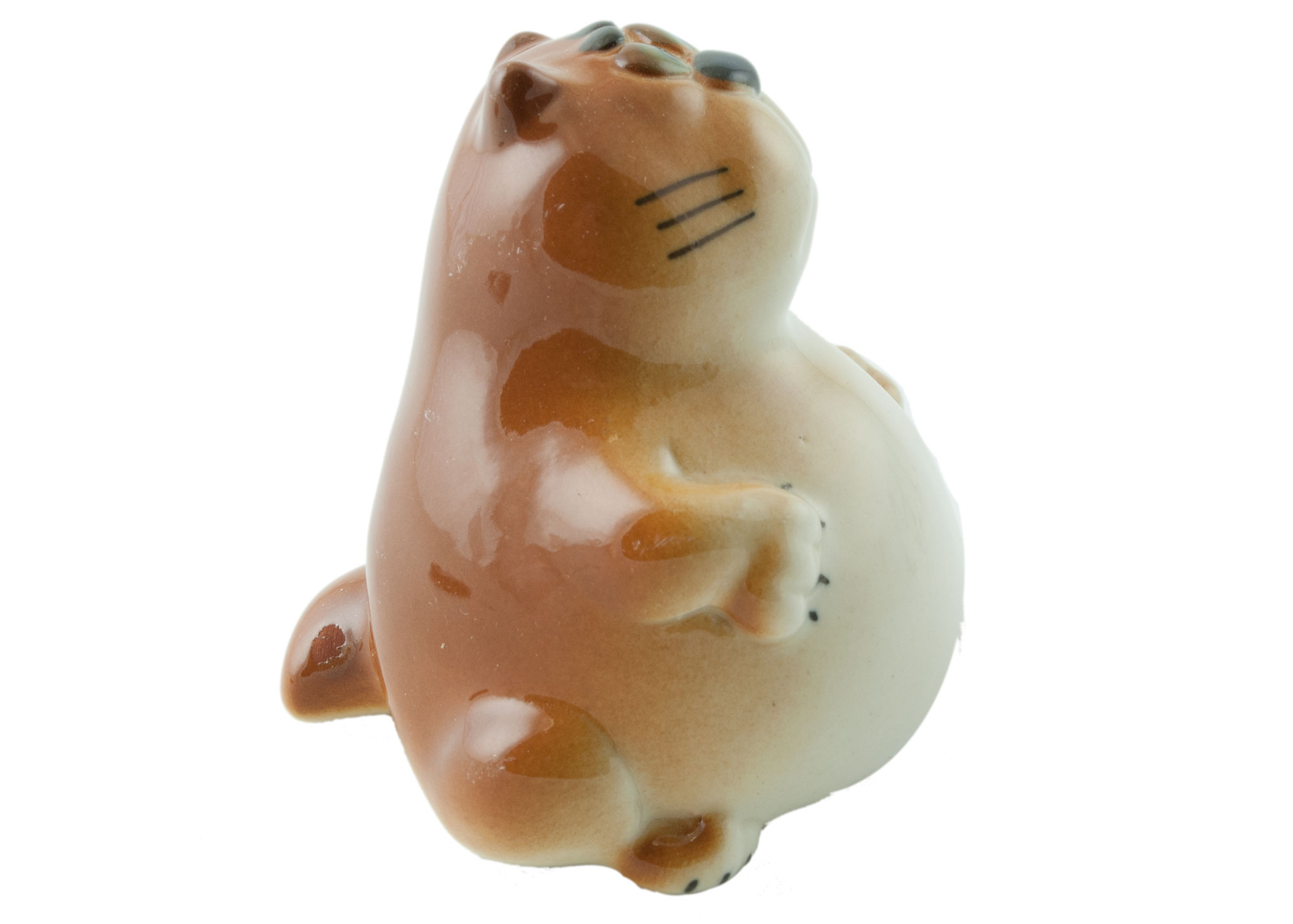 Buy Fat Cat Porcelain Figurine at GoldenCockerel.com