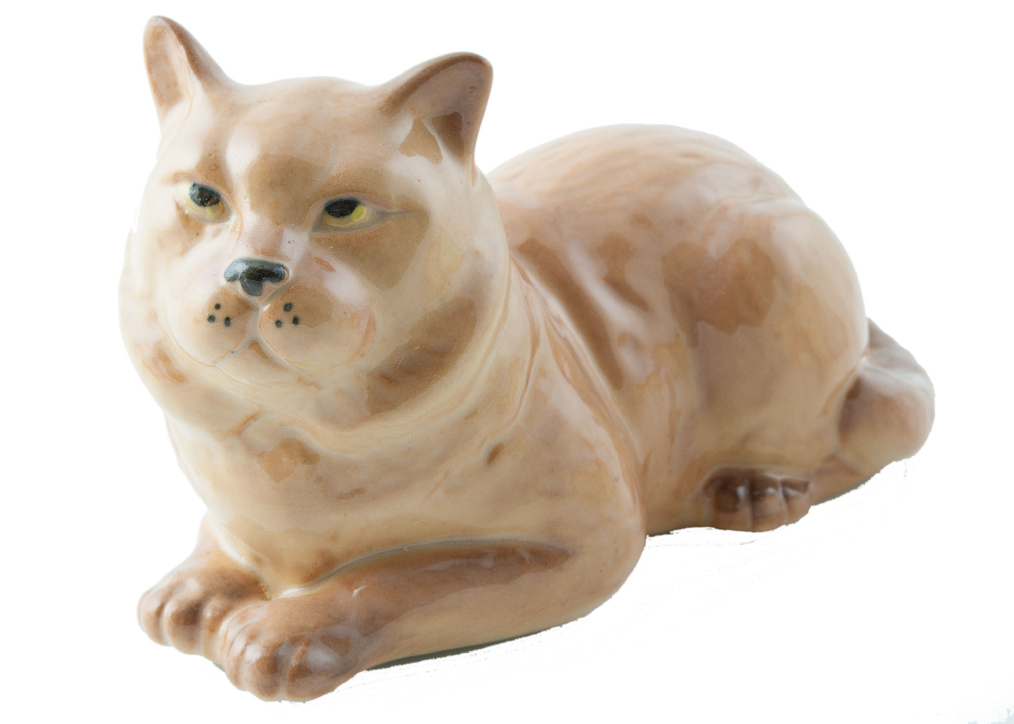 Buy British Cat Porcelain Figurine at GoldenCockerel.com