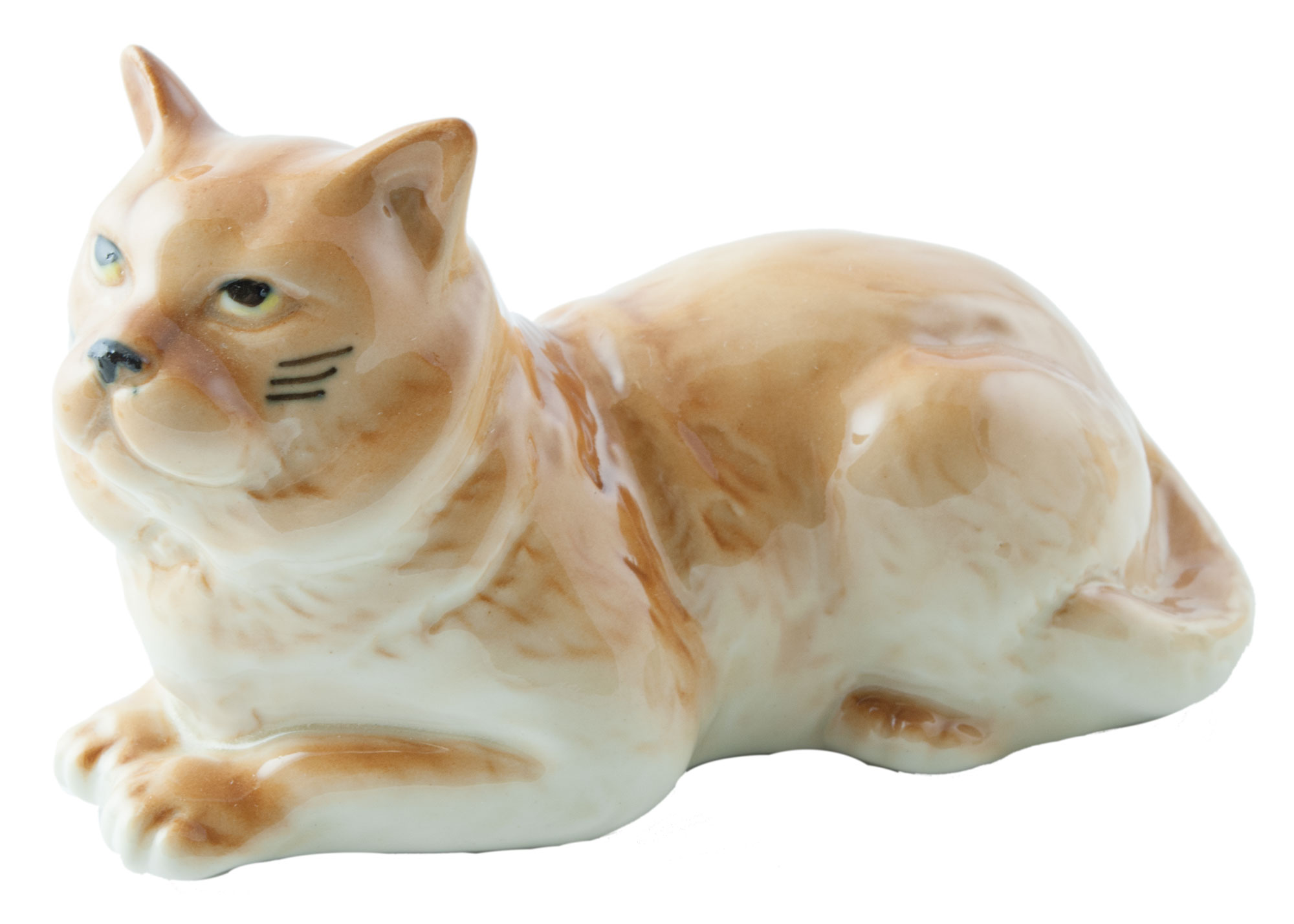 Buy British Cat Porcelain Figurine at GoldenCockerel.com
