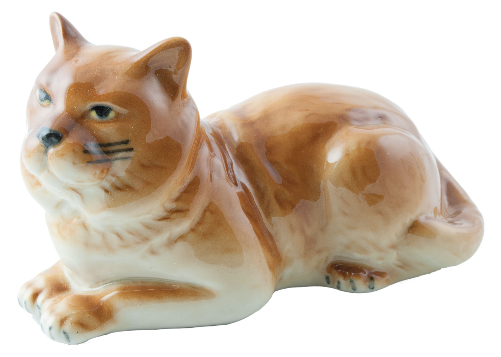 Buy British Cat Porcelain Figurine at GoldenCockerel.com