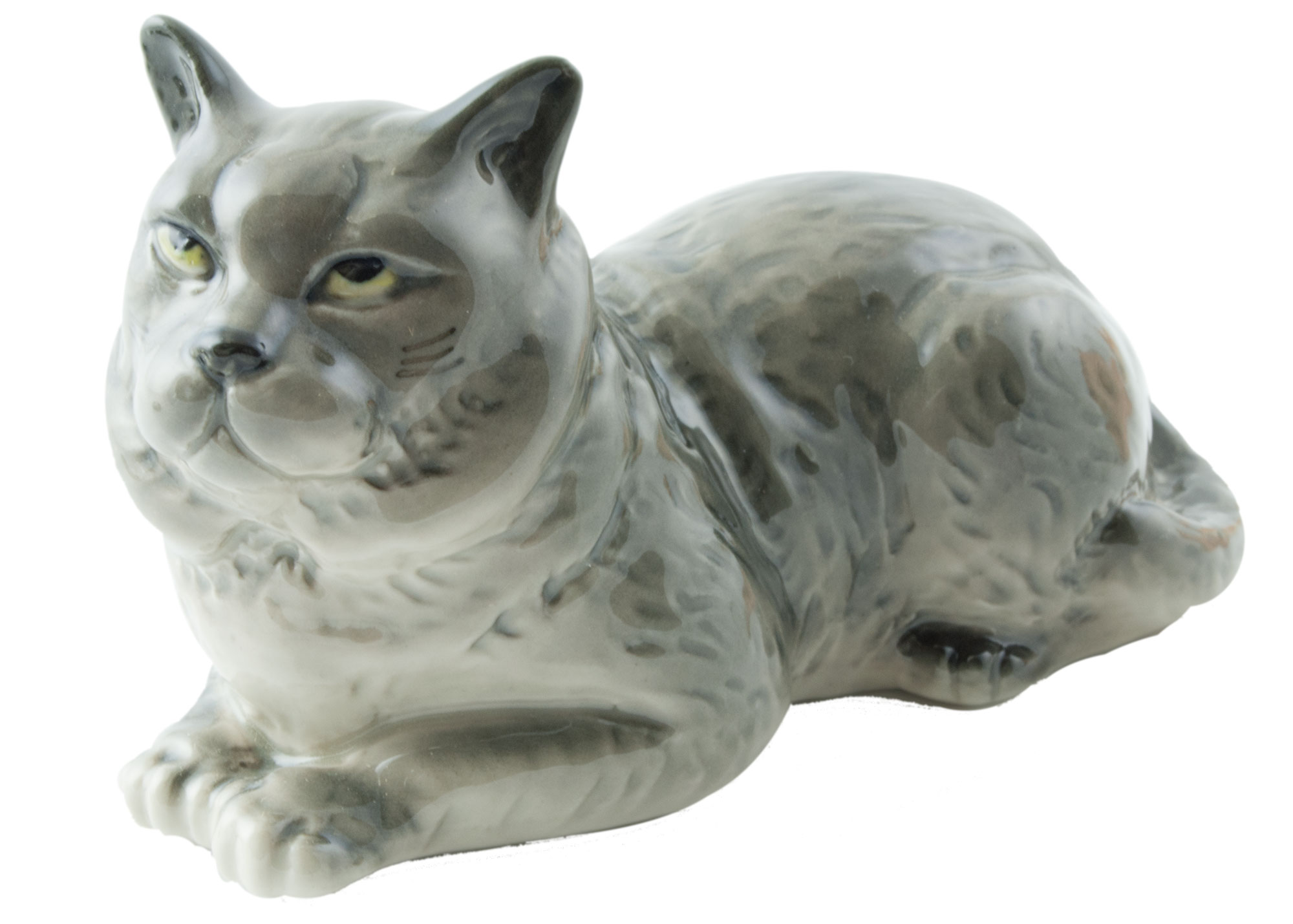 Buy British Cat Porcelain Figurine at GoldenCockerel.com