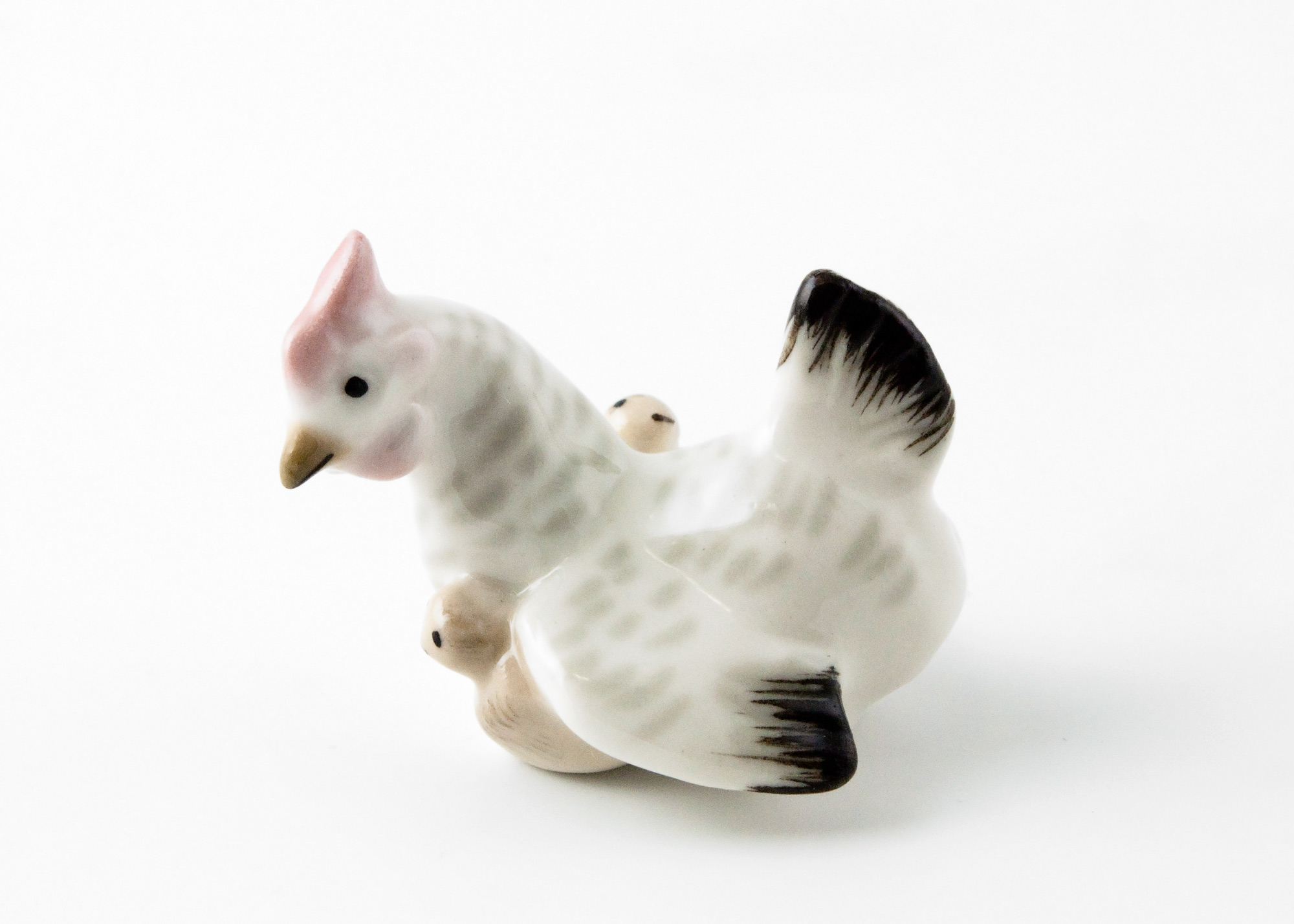 Buy Hen w/ Yellow Chicks Figurine at GoldenCockerel.com