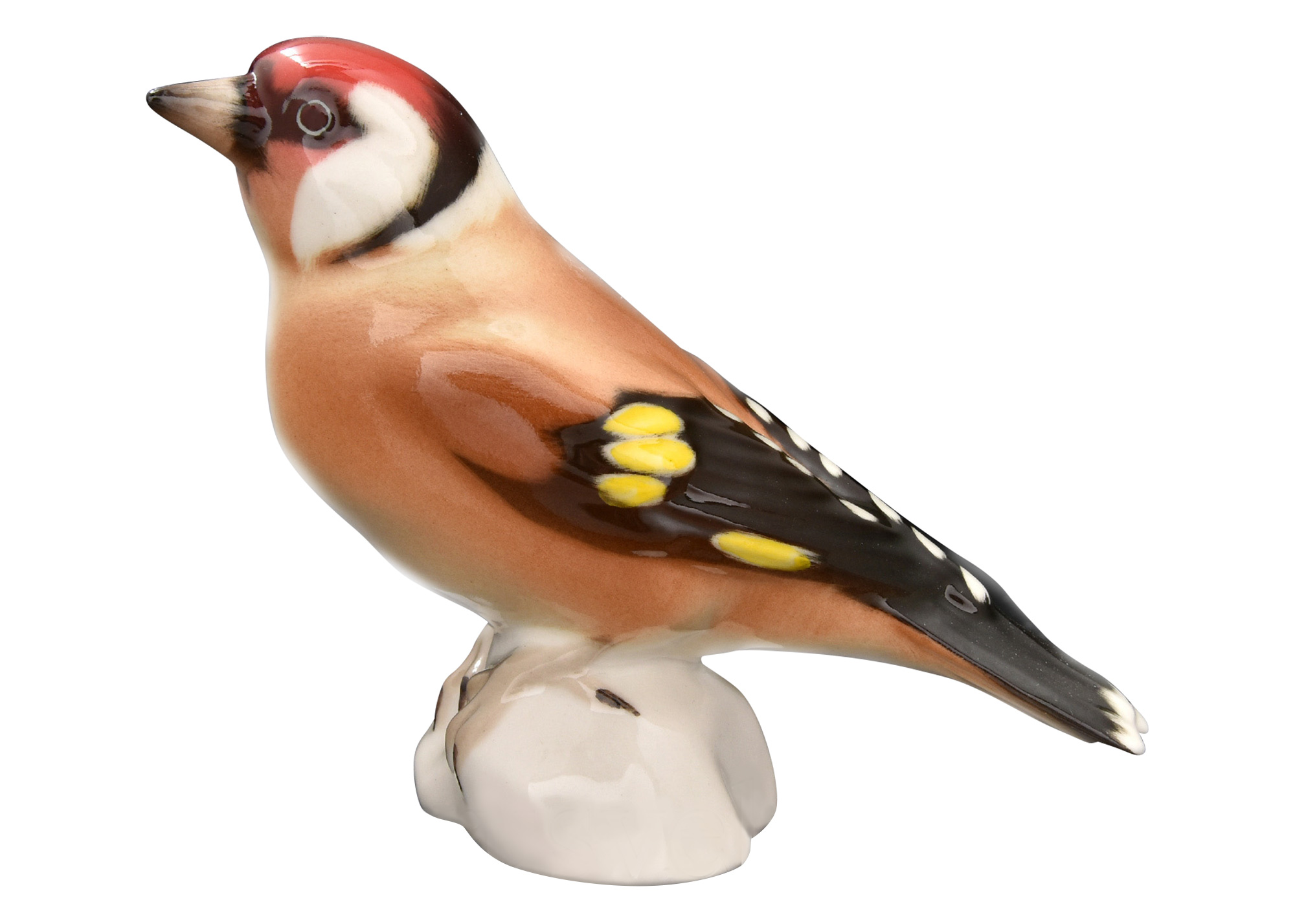 Buy European Goldfinch Bird Figurine 3.5" at GoldenCockerel.com