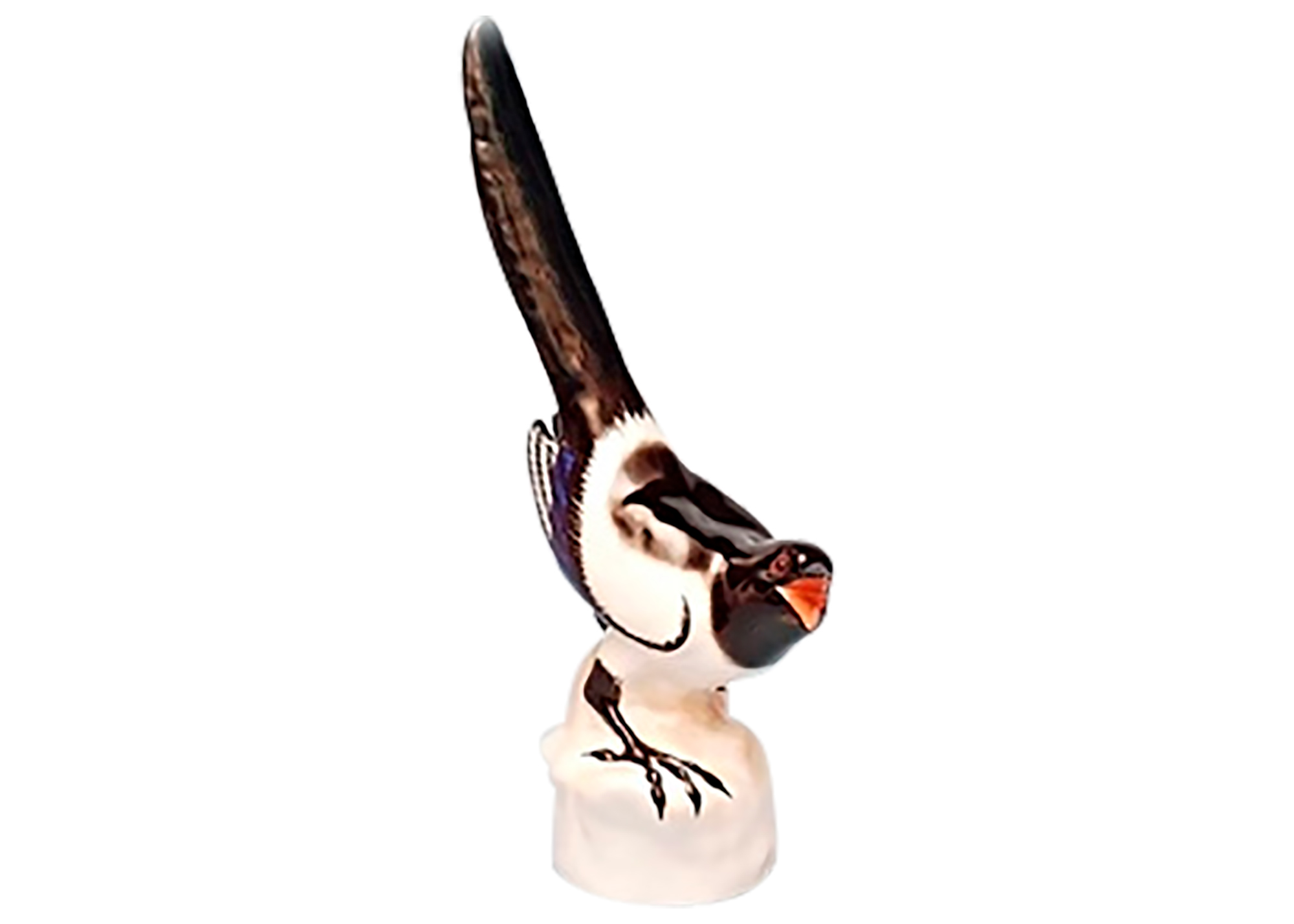 Buy Porcelain Magpie Figurine at GoldenCockerel.com