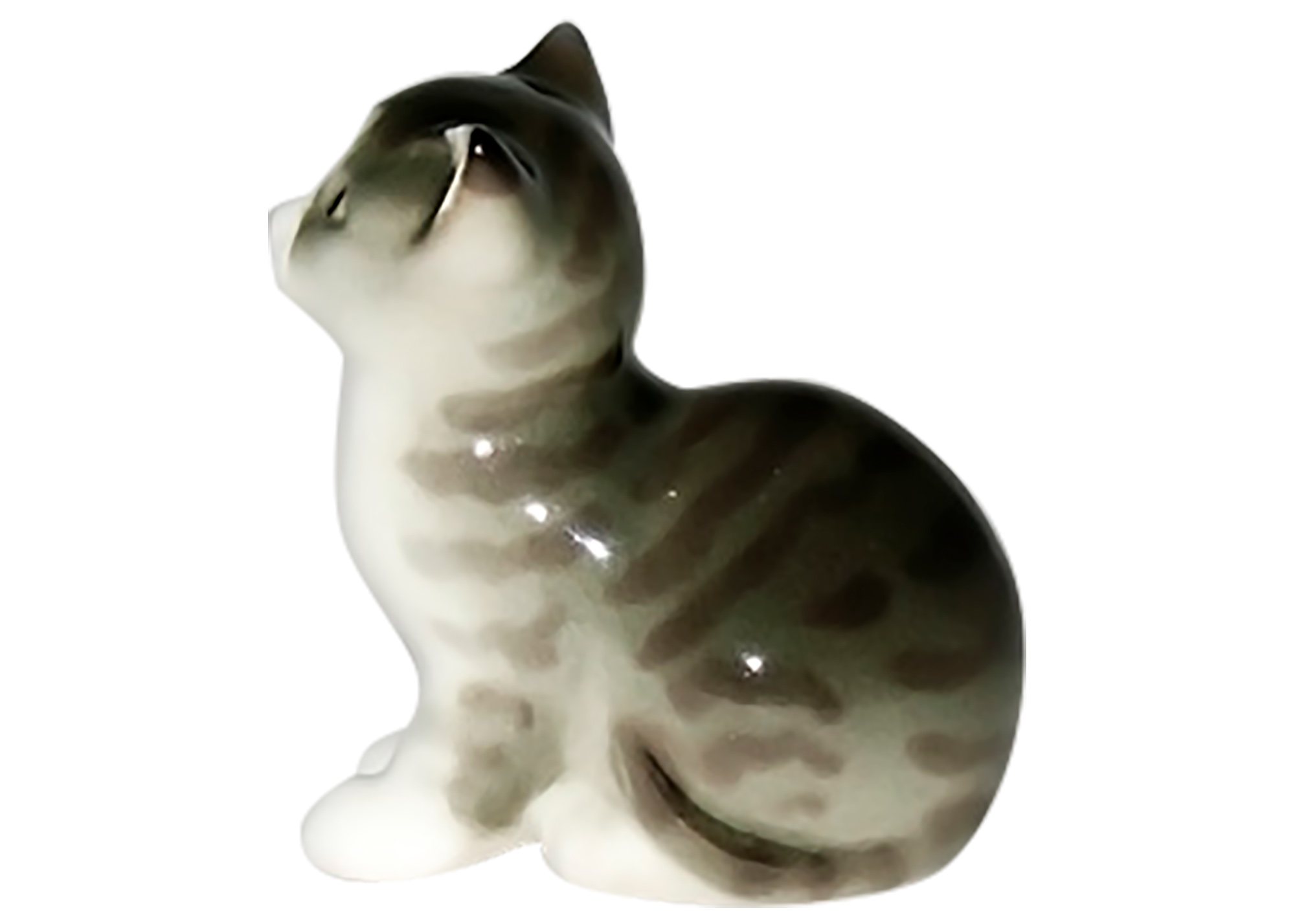 Buy Little Gray Kitten Porcelain Figurine at GoldenCockerel.com