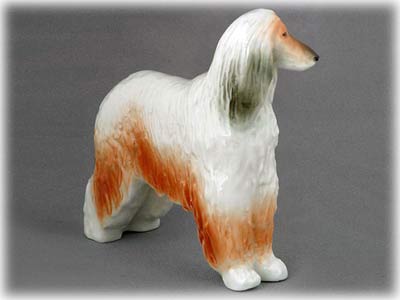 Buy Domino Afghan Hound Porcelain Figurine at GoldenCockerel.com