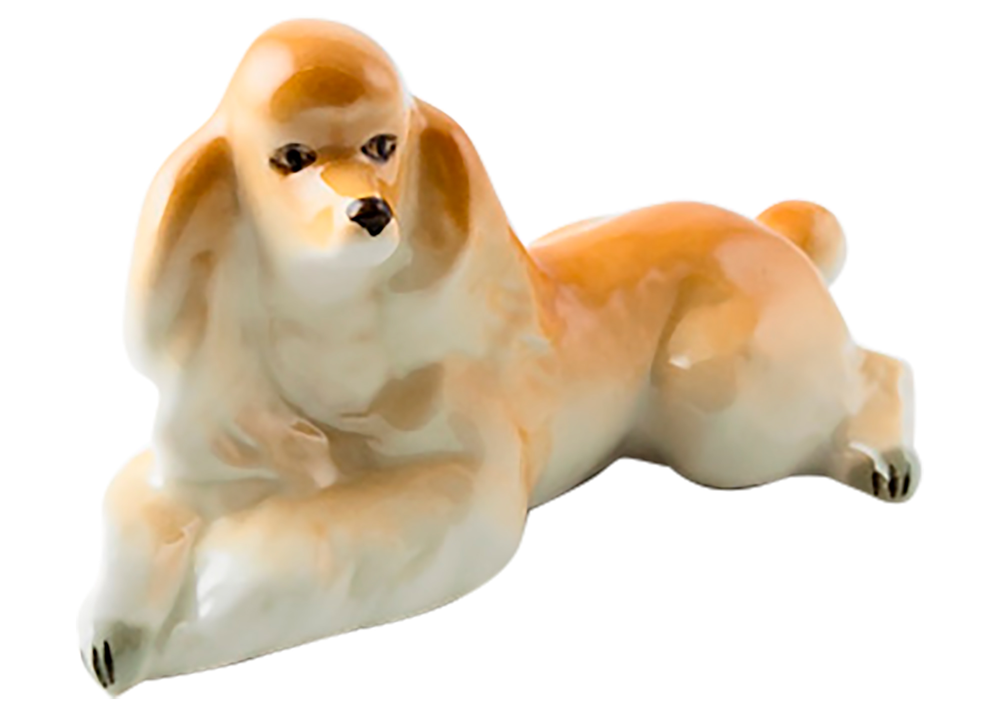 Buy Lying Apricot Poodle Figurine at GoldenCockerel.com